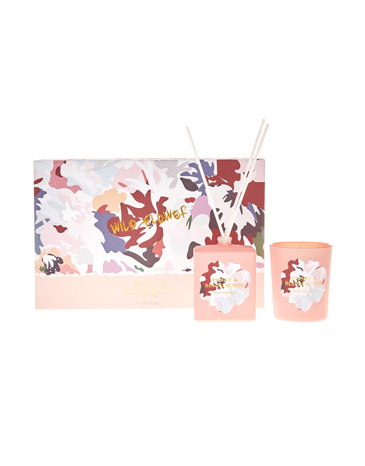 SET DE VELA & DIFUSOR PEONY & BLUSH SUEDE
