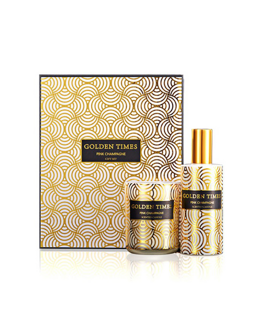 SET DE VELA & SPRAY PINK CHAMPAGNE