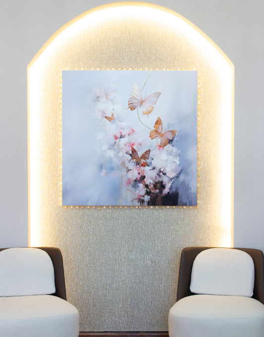 CUADRO PINK BUTTERFLY