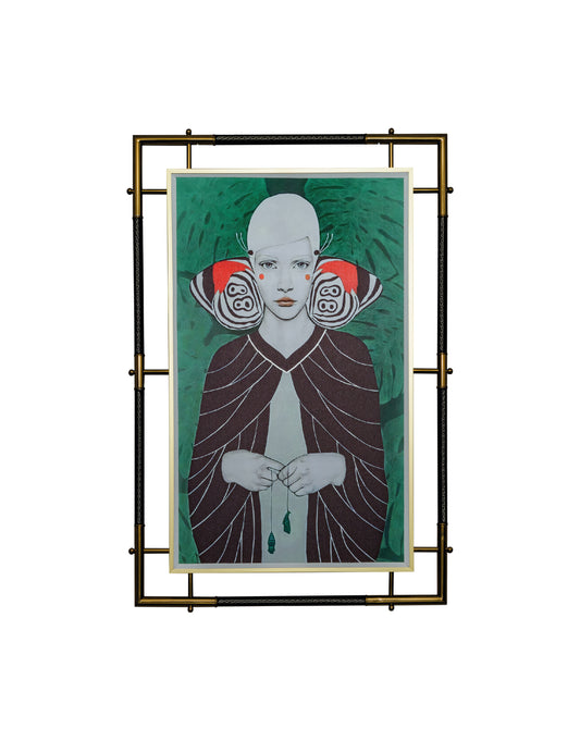CUADRO WOMAN BUTTERFLY