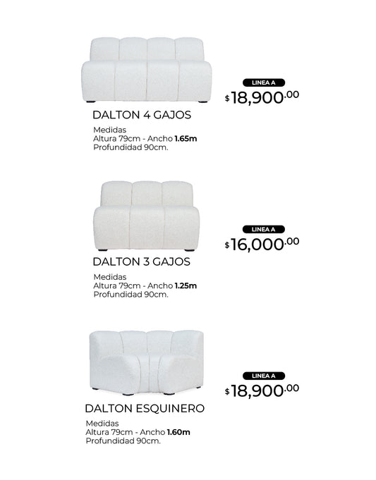 SECCIONAL DALTON - KEATON CREAM