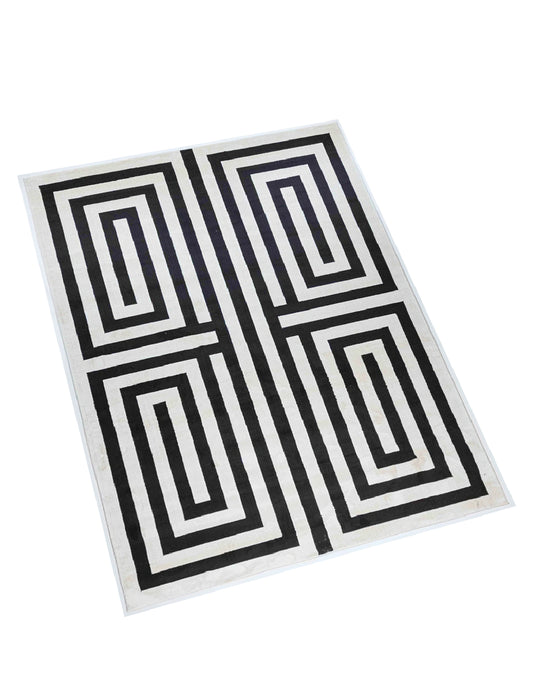 TAPETE OPTIKA BLANCO NEGRO - T9043