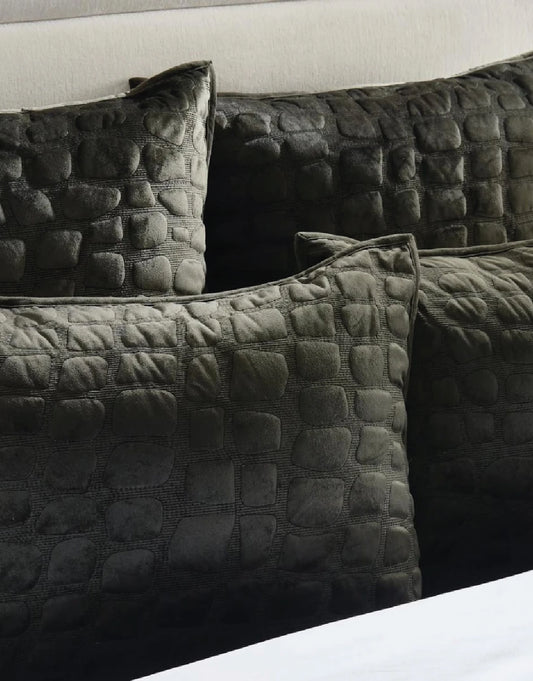 SET DE EDRECOLCHA VELEN VELVET BLACK - KING SIZE