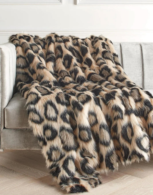 MANTA DECORATIVA LEOPARD OVERSIZED