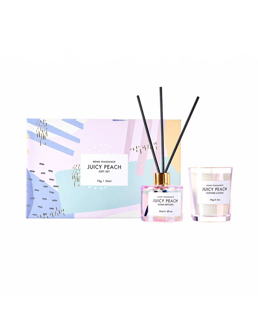 SET DE VELA & DIFUSOR JUICY PEACH