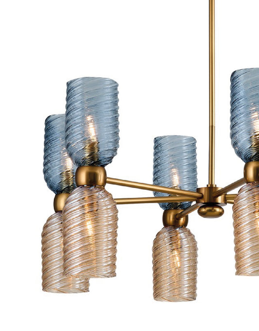 CANDIL AZUL DE 6 BRAZOS