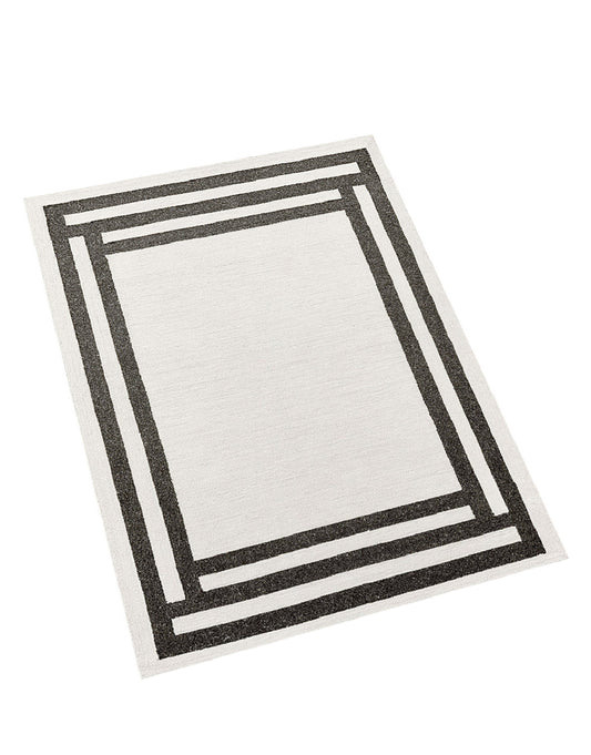 TAPETE KALI CREMA GRAFITO - D2059