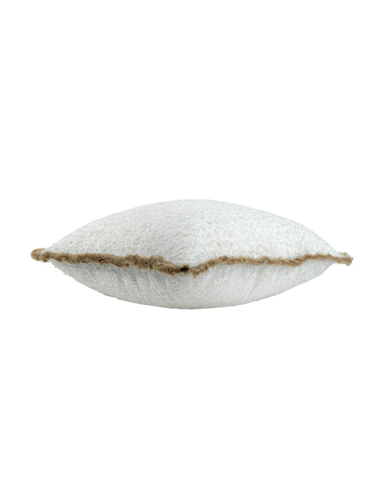 COJIN HIPPIE WHITE CON FLECO UNI 60
