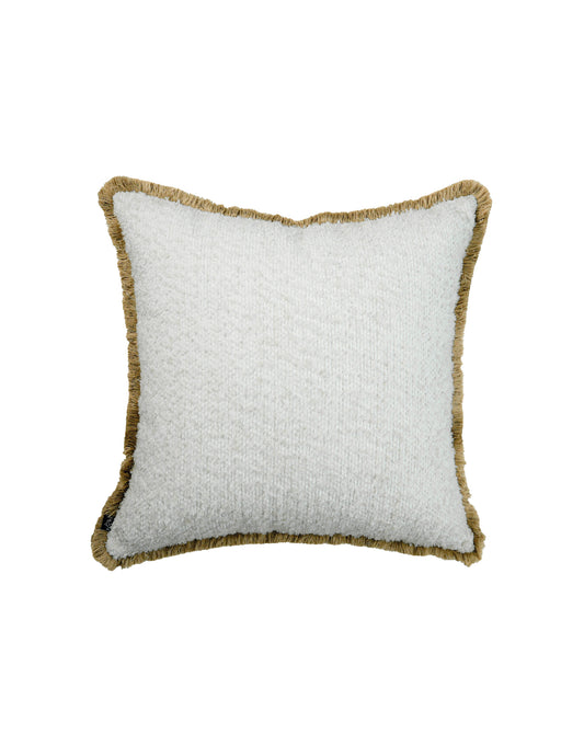 COJIN HIPPIE WHITE CON FLECO UNI 60