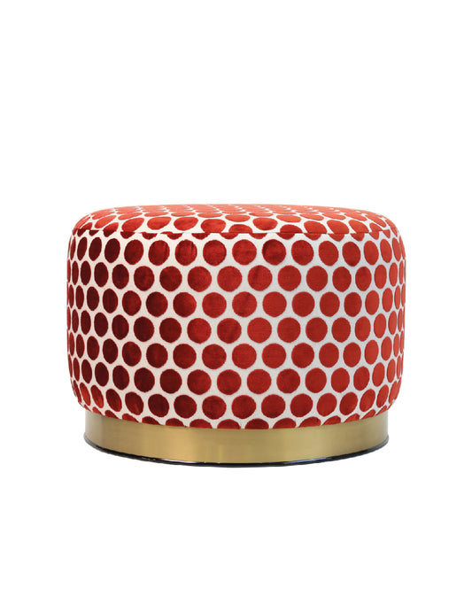 TABURETE BALLY BUTTONS RED
