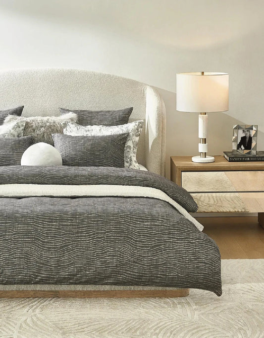 SET DE EDREDON SAHARA CHARCOAL - KING SIZE