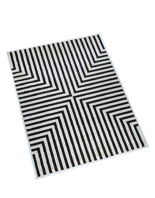 TAPETE OPTIKA BLANCO NEGRO - T9048