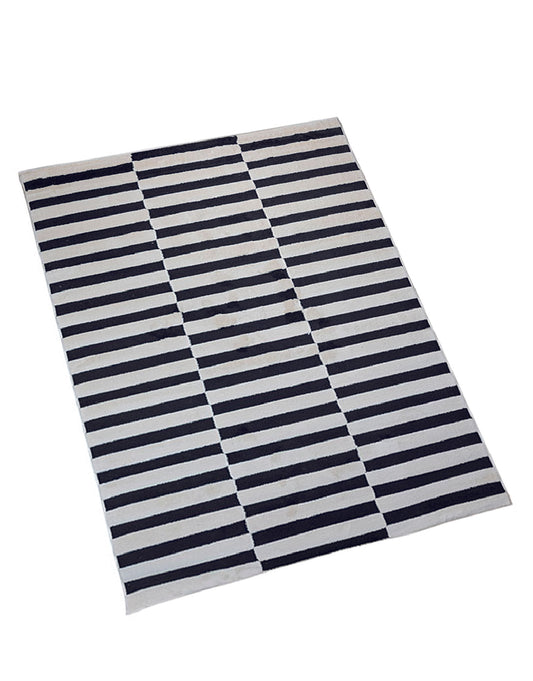 TAPETE OPTIKA CREMA NEGRO - T9058