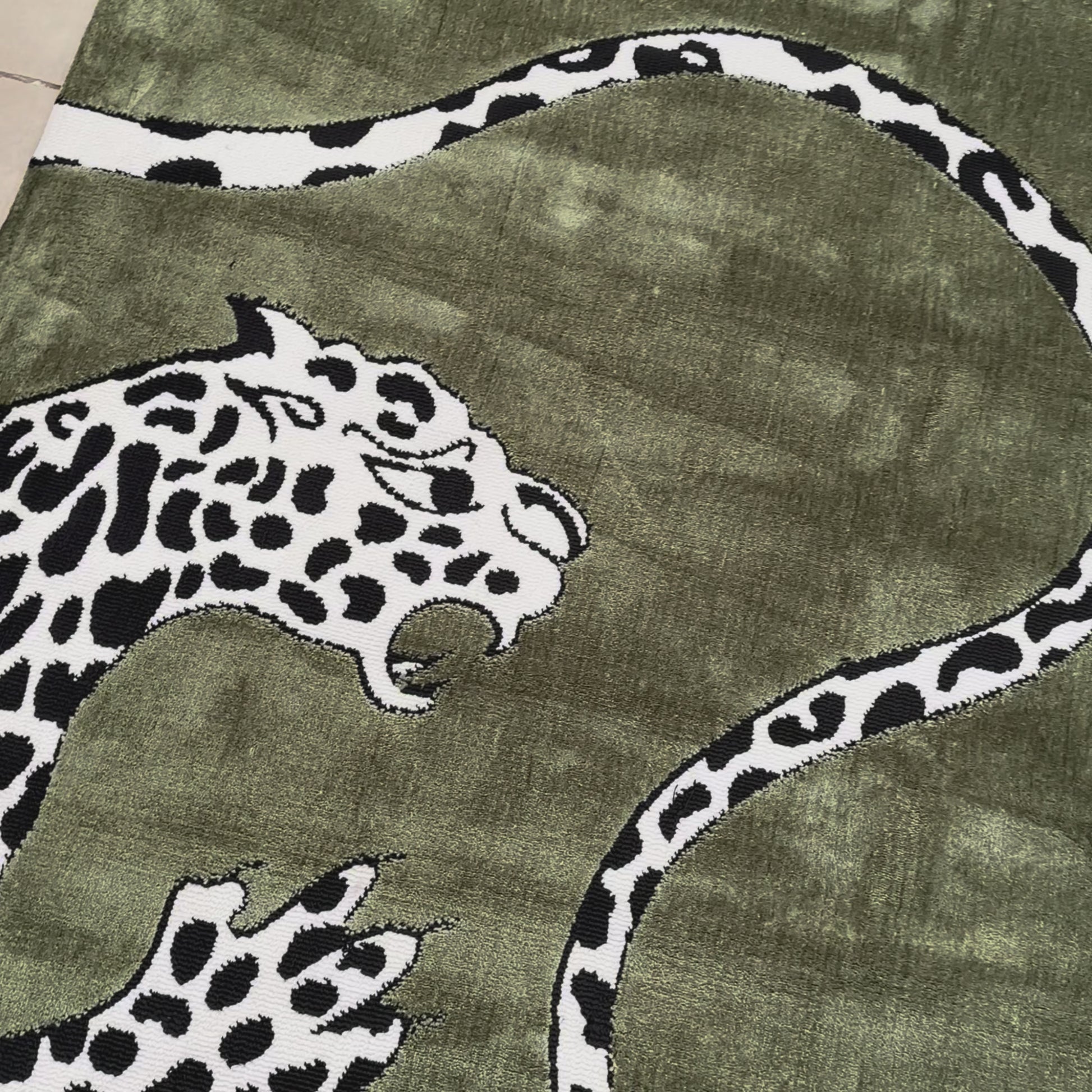 TAPETE GREEN CHEETAH