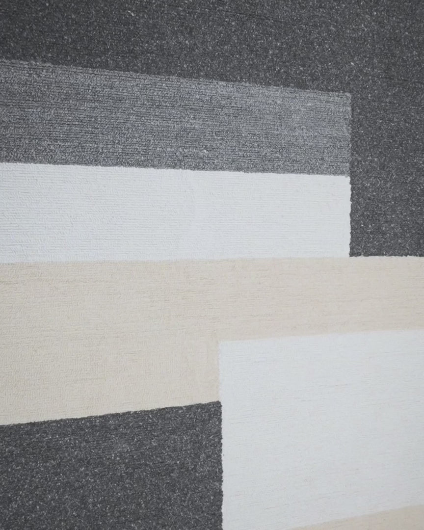 TAPETE KALI GRIS CREMA - D2027